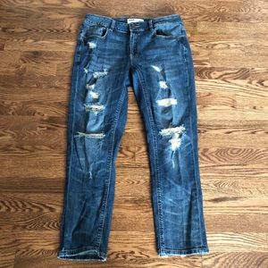 GARAGE girlfriend jeans distressed loose fit denim
